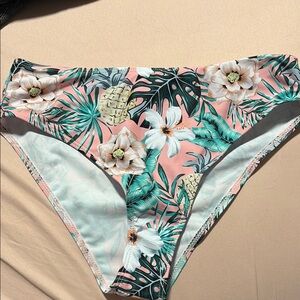 Tropical Floral Bikini Bottom